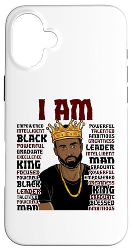 Black King Das mächtigste Stück im Spiel Melanin Men Hülle für iPhone 16 Plus von Shopp
