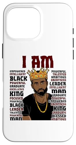 Black King Das mächtigste Stück im Spiel Melanin Men Hülle für iPhone 16 Pro Max von Shopp