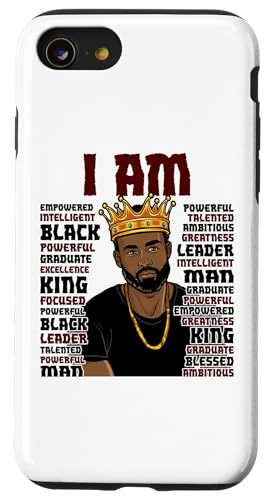 Black King Das mächtigste Stück im Spiel Melanin Men Hülle für iPhone SE (2020) / 7 / 8 von Shopp