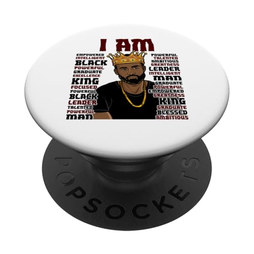 Black King Das mächtigste Stück im Spiel Melanin Men PopSockets Klebender PopGrip Black King Das mächtigste Stück im Spiel Melanin Men PopSockets Klebender PopGrip von Shopp
