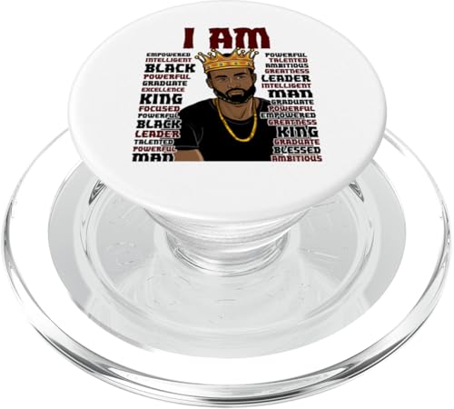 Black King Das mächtigste Stück im Spiel Melanin Men PopSockets PopGrip für MagSafe Black King Das mächtigste Stück im Spiel Melanin Men PopSockets PopGrip für MagSafe von Shopp