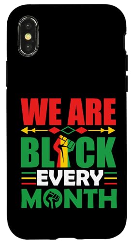 Wir sind jeden Monat schwarz Melanin Männer, Frauen, Jungen & Mädchen. Hülle für iPhone X/XS von Shopp