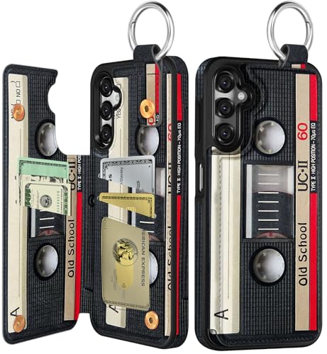Shorogyt Schutzhülle für Samsung Galaxy A16 – niedliches modisches CD-Klebeband-Design mit Kartenhalter, Ständer für Magnetverschluss, Rückseiten-Klapphülle aus Leder, für Mädchen und Herren Shorogyt Schutzhülle für Samsung Galaxy A16 – niedliches modisches CD-Klebeband-Design mit Kartenhalter, Ständer für Magnetverschluss, Rückseiten-Klapphülle aus Leder, für Mädchen und Herren von Shorogyt
