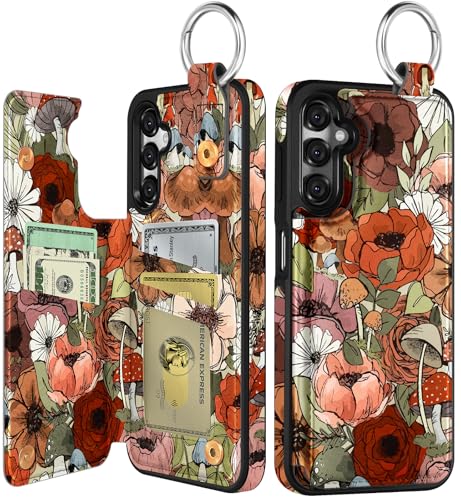 Shorogyt Schutzhülle für Samsung Galaxy A16 – niedliches modisches Pilzblumen-Design mit Kartenhalter, Ständer für Magnetverschluss, Leder-Telefonhüllen für Mädchen und Herren Shorogyt Schutzhülle für Samsung Galaxy A16 – niedliches modisches Pilzblumen-Design mit Kartenhalter, Ständer für Magnetverschluss, Leder-Telefonhüllen für Mädchen und Herren von Shorogyt