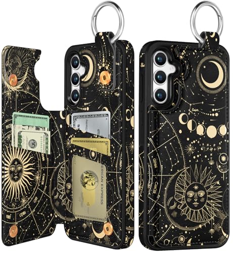 Shorogyt Schutzhülle für Samsung Galaxy A55 – niedliches modisches Sternbild-Design mit Kartenhalter, Ständer für Magnetverschluss, Leder-Telefonhüllen für Mädchen und Herren Shorogyt Schutzhülle für Samsung Galaxy A55 – niedliches modisches Sternbild-Design mit Kartenhalter, Ständer für Magnetverschluss, Leder-Telefonhüllen für Mädchen und Herren von Shorogyt