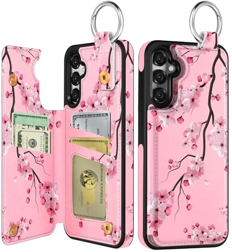 Shorogyt Schutzhülle für Samsung Galaxy S25 Plus – niedliches modisches Pfirsichblüten-Design mit Kartenhalter, Ständer für Magnetverschluss, Leder-Telefonhüllen für Mädchen und Herren Shorogyt Schutzhülle für Samsung Galaxy S25 Plus – niedliches modisches Pfirsichblüten-Design mit Kartenhalter, Ständer für Magnetverschluss, Leder-Telefonhüllen für Mädchen und Herren von Shorogyt