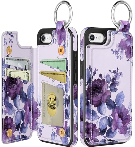 Shorogyt Schutzhülle für iPhone 16e, niedliches modisches Blumen-Design, mit Kartenhalter, Ständer für Magnetverschluss, Klappetui, Leder-Telefonhüllen für Mädchen und Herren Shorogyt Schutzhülle für iPhone 16e, niedliches modisches Blumen-Design, mit Kartenhalter, Ständer für Magnetverschluss, Klappetui, Leder-Telefonhüllen für Mädchen und Herren von Shorogyt