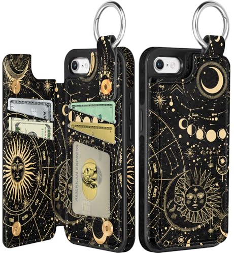 Shorogyt Schutzhülle für iPhone 16e – niedliches modisches Sternbild-Design mit Kartenhalter, Ständer für Magnetverschluss, Klappetui, Leder-Telefonhüllen für Mädchen und Herren Shorogyt Schutzhülle für iPhone 16e – niedliches modisches Sternbild-Design mit Kartenhalter, Ständer für Magnetverschluss, Klappetui, Leder-Telefonhüllen für Mädchen und Herren von Shorogyt