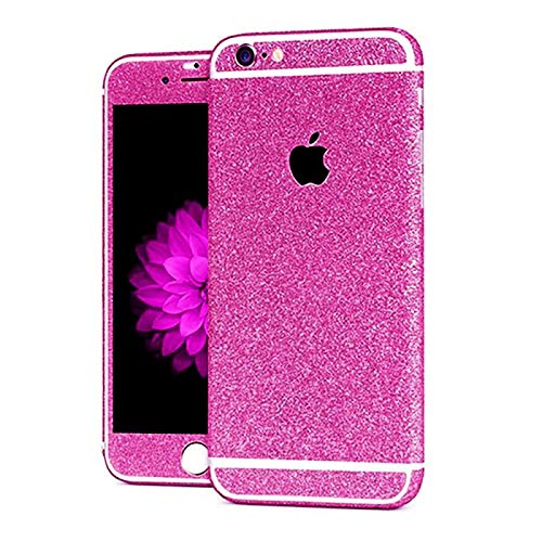 Shot Case Aufkleber für iPhone 6/6S Plus, Integralglitzernd, Strass, vorne, hinten, silberfarben von Shot Case