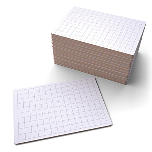 Show-me Gridded 'Rigid' Whiteboards, Pack of 30 von Show-me