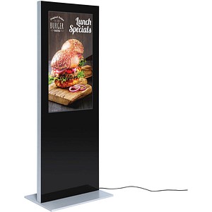 Showdown® Displays Digitale Infostele Slim Infostele mit LED-Display 138,0 cm (55 Zoll) von Showdown® Displays