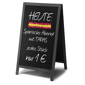 Showdown® Displays Kundenstopper Natura schwarz 60,0 x 101,0 cm von Showdown® Displays