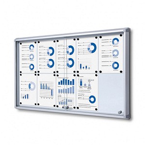 Showdown® Displays Schaukasten SL alu 10x DIN A4 von Showdown® Displays