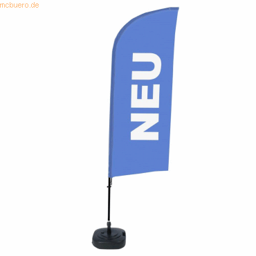 Showdown Beachflag Neu blau deutsch von Showdown
