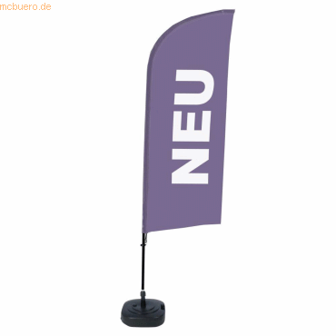 Showdown Beachflag Neu violett deutsch von Showdown