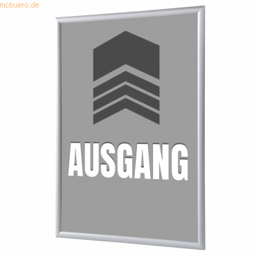 Showdown Klapprahmen A1 Ausgang deutsch grau von Showdown