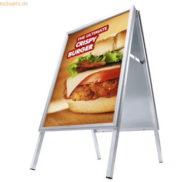 Showdown Kundenstopper 50x70cm 32mm Gehrung silber Showdown Kundenstopper 50x70cm 32mm Gehrung silber von Showdown