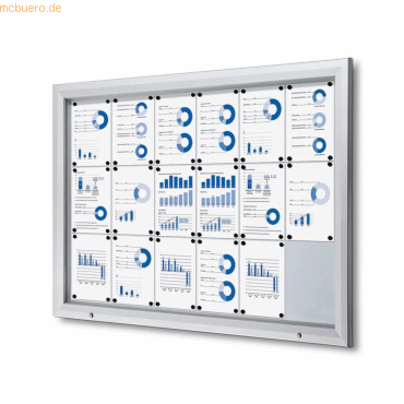 Showdown Schaukasten Outdoor 18xA4 silber Showdown Schaukasten Outdoor 18xA4 silber von Showdown
