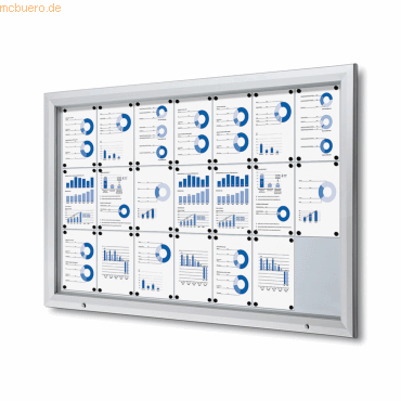 Showdown Schaukasten Outdoor 21xA4 silber Showdown Schaukasten Outdoor 21xA4 silber von Showdown