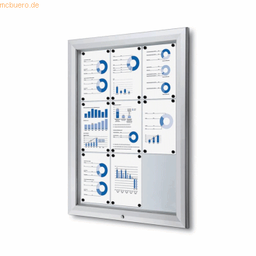 Showdown Schaukasten Outdoor 9xA4 silber Showdown Schaukasten Outdoor 9xA4 silber von Showdown