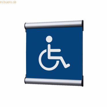 Showdown Türschild 15,5x15,5cm Behinderte blau Showdown Türschild 15,5x15,5cm Behinderte blau von Showdown