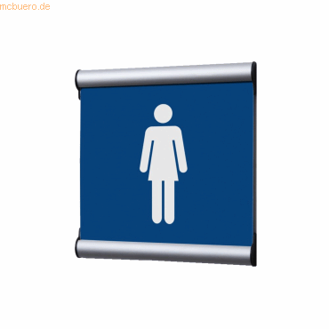 Showdown Türschild 15,5x15,5cm Damen blau Showdown Türschild 15,5x15,5cm Damen blau von Showdown