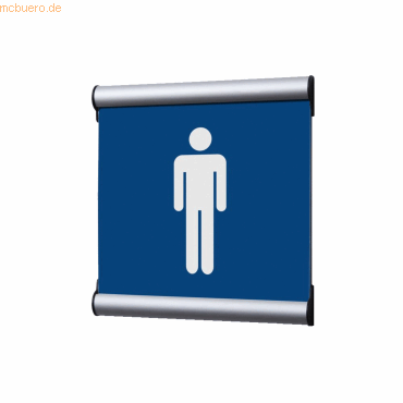 Showdown Türschild 15,5x15,5cm Herren blau Showdown Türschild 15,5x15,5cm Herren blau von Showdown