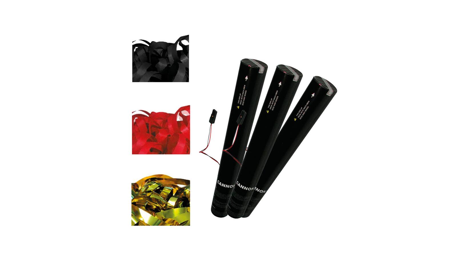 Showgear Electric Luftschlangen Confetti Shooter Konfetti Kanone 50cm - Schwarz / Rot / Gold Showgear Electric Luftschlangen Confetti Shooter Konfetti Kanone 50cm - Schwarz / Rot / Gold von Showgear