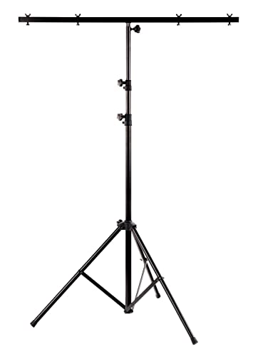 Showlite LS250 Lichtstativ mit Quertraverse (für Bühnen & Konzerbeleuchtung, für bis zu 4 Scheinwerfer, 1,10m-2,50m, max. Traglast: 30 kg) von Showlite