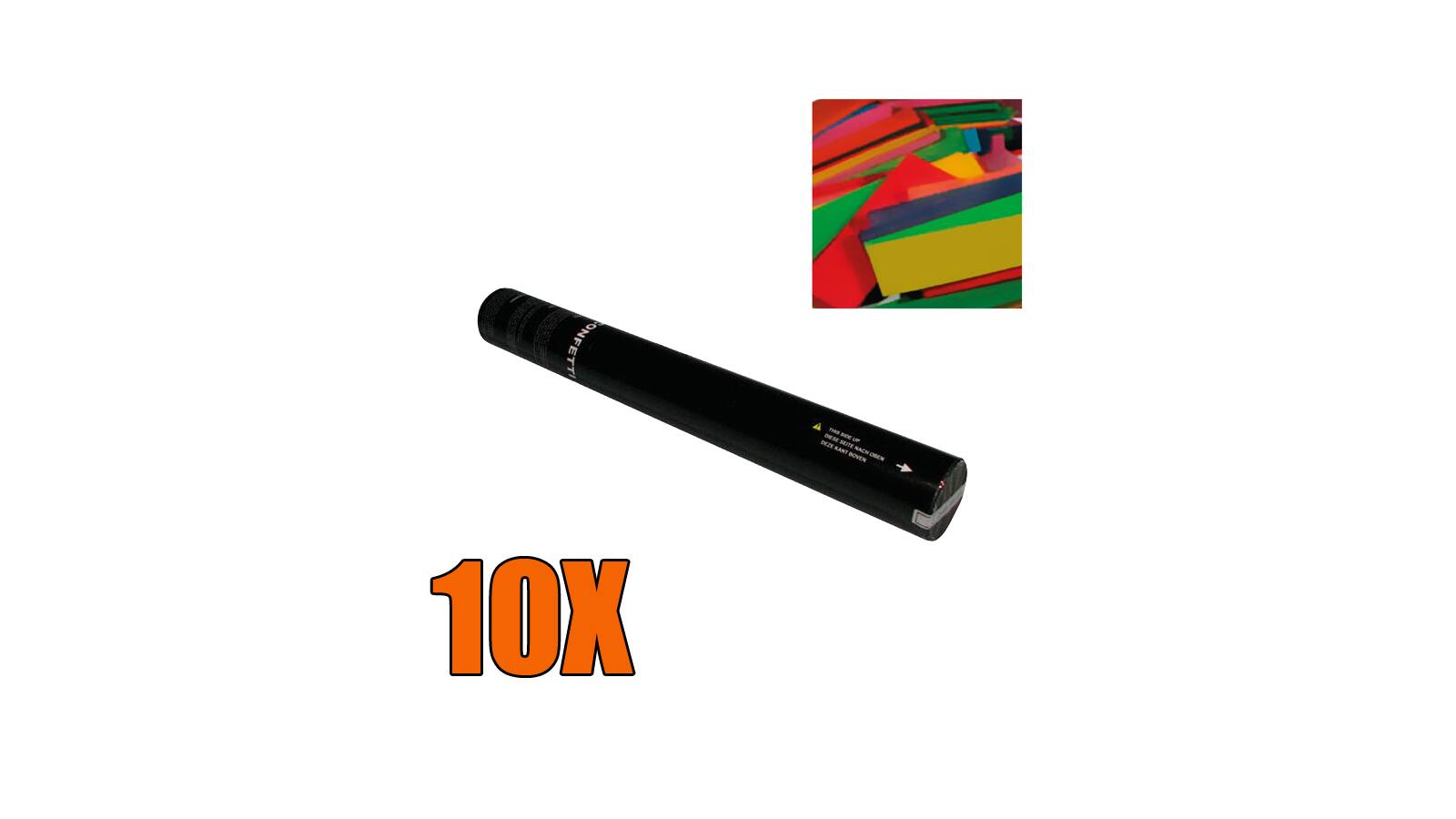 10xShowtec Handheld Confetti Shooter Konfetti Kanone 50cm - Bunt Set 10xShowtec Handheld Confetti Shooter Konfetti Kanone 50cm - Bunt Set von Showtec