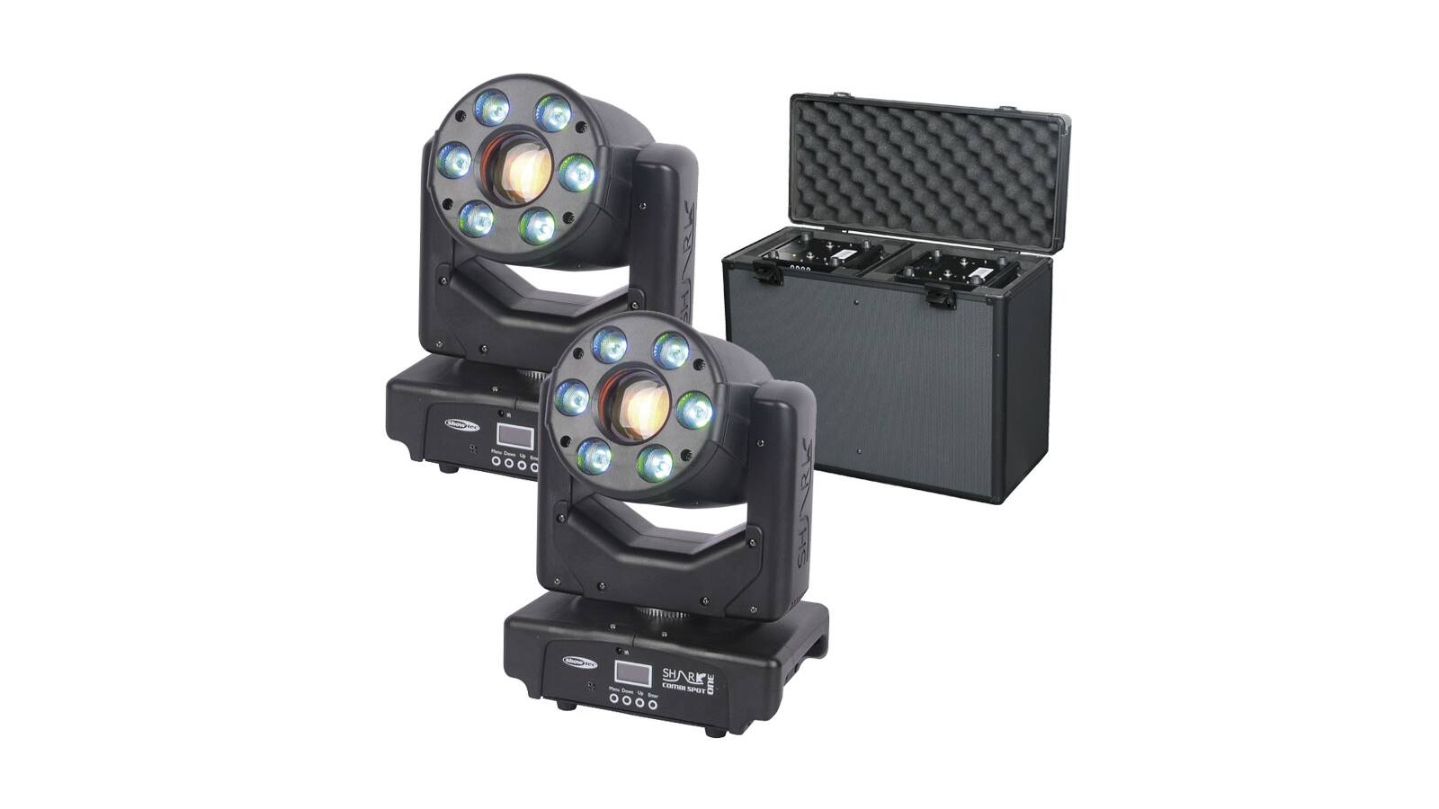 2x Showtec Shark Combi Spot One + Case 2x Showtec Shark Combi Spot One + Case von Showtec