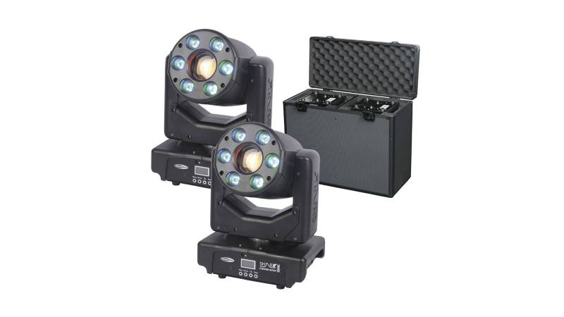 2x Showtec Shark Combi Spot One + Case von Showtec