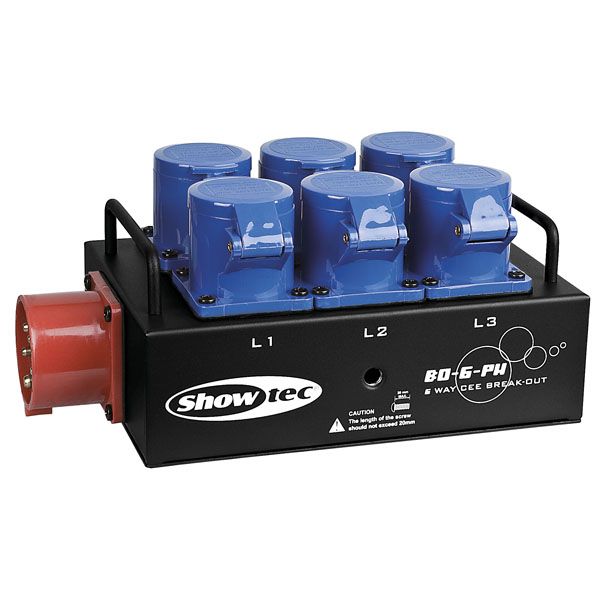 Showtec BO-6-PWC CEE 16A to 6x CEE 16A power distributor Showtec BO-6-PWC CEE 16A to 6x CEE 16A power distributor von Showtec