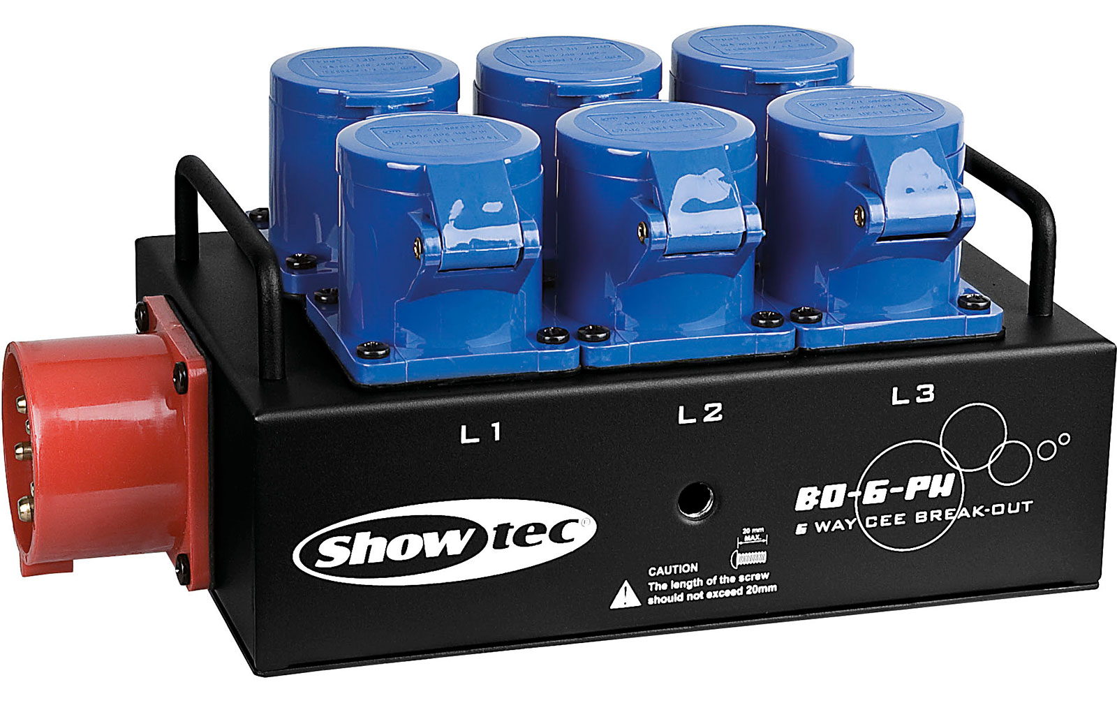 Showtec BO6PWC Breakoutbox CEE 16A to 6x CEE16A von Showtec