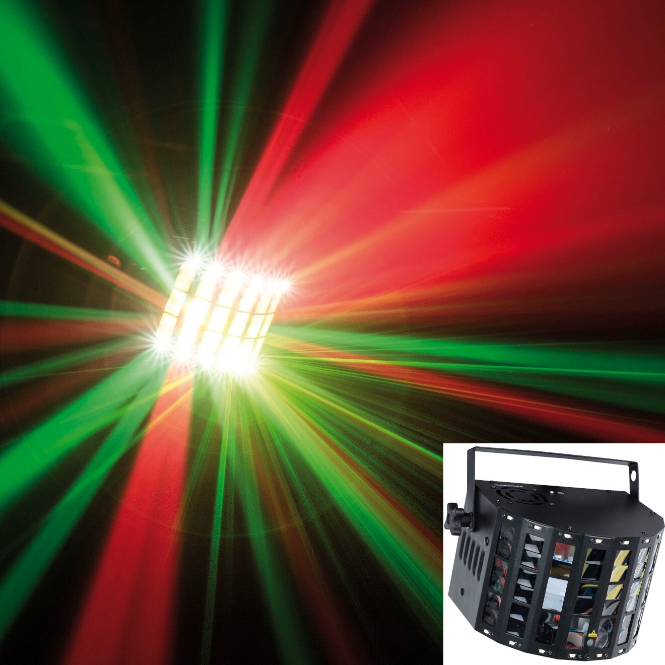 Showtec Energetic LED Derby Pattern Laser and SMD Strobe Showtec Energetic LED Derby Pattern Laser and SMD Strobe von Showtec