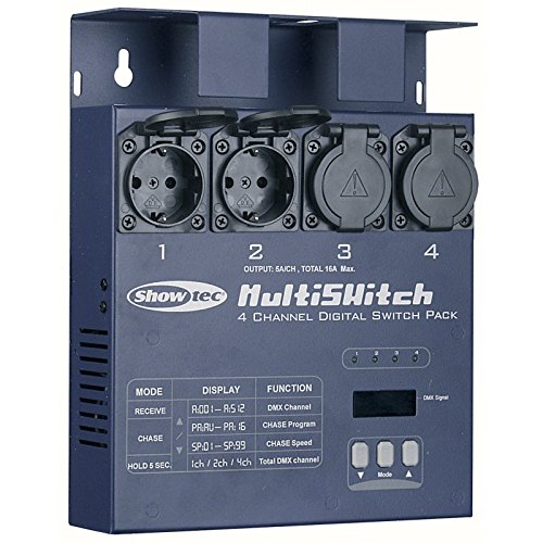 Showtec Multi Switch 4 Switchpack DMX nur Schaltfunktion Showtec Multi Switch 4 Switchpack DMX nur Schaltfunktion von Showtec