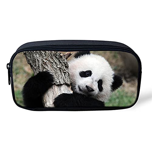 Showudesigns Panda-Federmäppchen für Kinder, langlebig, für Grundschüler, Handtasche, Geldbörse, niedliches Tier von Showudesigns