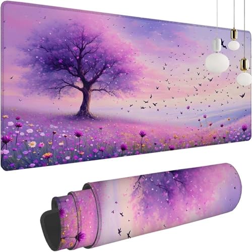 Groß Gaming Mauspad Blume Baum, Mousepad XXL 600x300x3mm, Tischunterlage Large Size, Stabiler Halt auf glatten Oberflächen, Verbessert Präzision und Geschwindigkeit für Office Home Zimmer Deko Z-268 Groß Gaming Mauspad Blume Baum, Mousepad XXL 600x300x3mm, Tischunterlage Large Size, Stabiler Halt auf glatten Oberflächen, Verbessert Präzision und Geschwindigkeit für Office Home Zimmer Deko Z-268 von Shozhoo