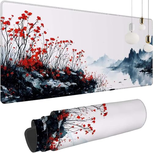 Groß Gaming Mauspad Landschaft Japan, Mousepad XXL 700x400x3mm, Tischunterlage Large Size, Stabiler Halt auf glatten Oberflächen, Verbessert Präzision und Geschwindigkeit für Home Zimmer Deko Z-284 Groß Gaming Mauspad Landschaft Japan, Mousepad XXL 700x400x3mm, Tischunterlage Large Size, Stabiler Halt auf glatten Oberflächen, Verbessert Präzision und Geschwindigkeit für Home Zimmer Deko Z-284 von Shozhoo