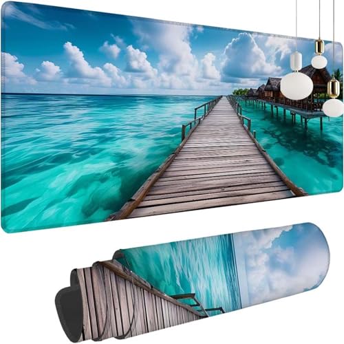 Groß Gaming Mauspad See Brücke, Mousepad XXL 700x400x3mm, Tischunterlage Large Size, Stabiler Halt auf glatten Oberflächen, Verbessert Präzision und Geschwindigkeit für Office Home Zimmer Deko Z-229 Groß Gaming Mauspad See Brücke, Mousepad XXL 700x400x3mm, Tischunterlage Large Size, Stabiler Halt auf glatten Oberflächen, Verbessert Präzision und Geschwindigkeit für Office Home Zimmer Deko Z-229 von Shozhoo