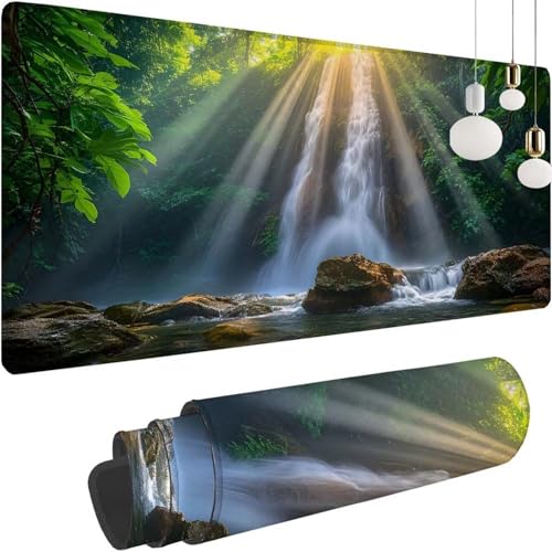 Groß Gaming Mauspad Sonnenuntergang Landschaft, Mousepad XXL 700x400x3mm, Tischunterlage Large Size, Stabiler Halt auf glatten Oberflächen, Verbessert Präzision und Geschwindigkeit, Zimmer Deko Z-322 Groß Gaming Mauspad Sonnenuntergang Landschaft, Mousepad XXL 700x400x3mm, Tischunterlage Large Size, Stabiler Halt auf glatten Oberflächen, Verbessert Präzision und Geschwindigkeit, Zimmer Deko Z-322 von Shozhoo