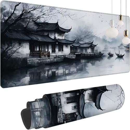 Japan Landschaft Mauspad XXL 700x300x3mm, Speed Gaming Mousepad, Schreibtischunterlage mit Rutschfester Gummibasis, Großer Erweiterter Schreibtisch Schutz Mauspad, Gaming Zubehör für Zimmer Deko Z-400 Japan Landschaft Mauspad XXL 700x300x3mm, Speed Gaming Mousepad, Schreibtischunterlage mit Rutschfester Gummibasis, Großer Erweiterter Schreibtisch Schutz Mauspad, Gaming Zubehör für Zimmer Deko Z-400 von Shozhoo