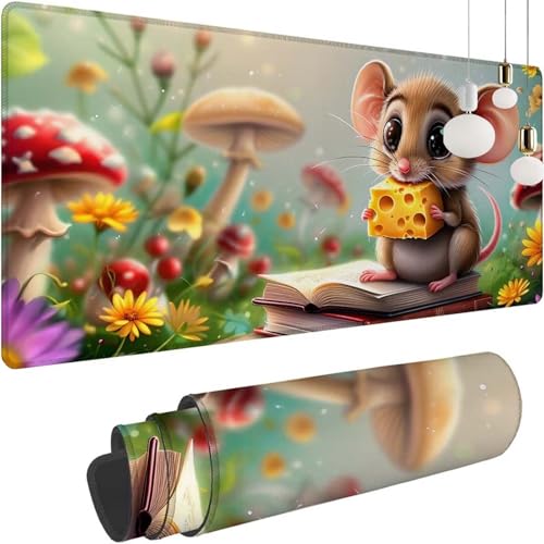 Pilz Maus Mauspad XXL 1000x600x3mm, Speed Gaming Mousepad, Schreibtischunterlage mit Rutschfester Gummibasis, Großer Erweiterter Schreibtisch Schutz Mauspad,Gaming Zubehör für office Zimmer Deko Z-375 Pilz Maus Mauspad XXL 1000x600x3mm, Speed Gaming Mousepad, Schreibtischunterlage mit Rutschfester Gummibasis, Großer Erweiterter Schreibtisch Schutz Mauspad,Gaming Zubehör für office Zimmer Deko Z-375 von Shozhoo