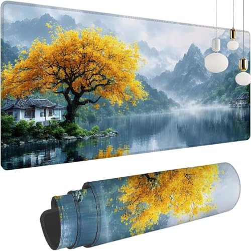 See Landschaft Mauspad XXL 900x500x3mm, Speed Gaming Mousepad, Schreibtischunterlage mit Rutschfester Gummibasis, Großer Erweiterter Schreibtisch Schutz Mauspad, Gaming Zubehör für Zimmer Deko Z-223 See Landschaft Mauspad XXL 900x500x3mm, Speed Gaming Mousepad, Schreibtischunterlage mit Rutschfester Gummibasis, Großer Erweiterter Schreibtisch Schutz Mauspad, Gaming Zubehör für Zimmer Deko Z-223 von Shozhoo