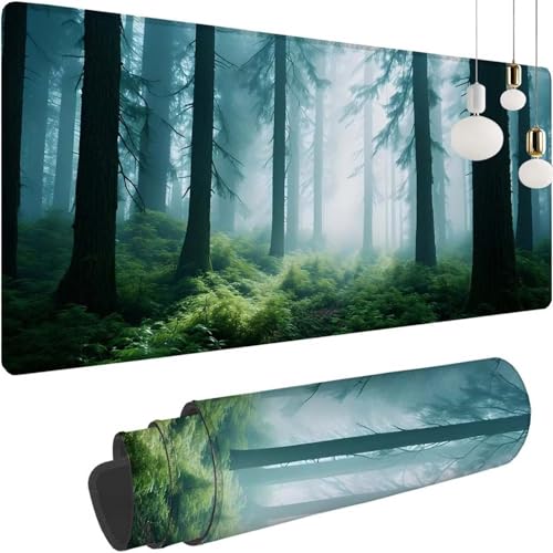 Wald Baum Mauspad XXL 900x500x3mm, Speed Gaming Mousepad, Schreibtischunterlage mit Rutschfester Gummibasis, Großer Erweiterter Schreibtisch Schutz Mauspad, Gaming Zubehör für office Zimmer Deko Z-410 Wald Baum Mauspad XXL 900x500x3mm, Speed Gaming Mousepad, Schreibtischunterlage mit Rutschfester Gummibasis, Großer Erweiterter Schreibtisch Schutz Mauspad, Gaming Zubehör für office Zimmer Deko Z-410 von Shozhoo