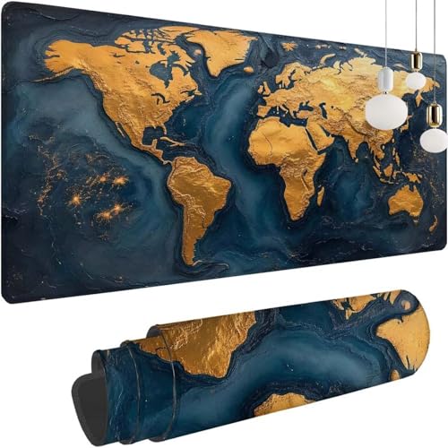 Weltkarte Mauspad XXL 700x300x3mm, Speed Gaming Mousepad, Schreibtischunterlage mit Rutschfester Gummibasis, Großer Erweiterter Schreibtisch Schutz Mauspad,Gaming Zubehör für Office Zimmer Deko Z-428 Weltkarte Mauspad XXL 700x300x3mm, Speed Gaming Mousepad, Schreibtischunterlage mit Rutschfester Gummibasis, Großer Erweiterter Schreibtisch Schutz Mauspad,Gaming Zubehör für Office Zimmer Deko Z-428 von Shozhoo
