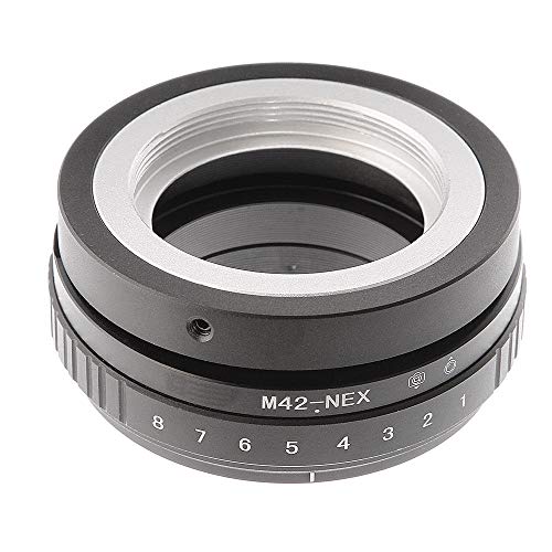 Shuangyu Tilt-Shift 360° Linse Drehen Sie den Lens Adapter für M42 Mount Objektiv auf Sony E-Mount Kamera NEX-3 NEX-3N NEX-3N NEX-5 NEX-5 NEX-F3 A6000 A5000 A3000 Alpha A7 A7R DSLR Kamera von Shuangyu