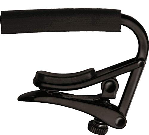 SHUBB - C1K Capo Noir, Kapodaster für Gitarre mit Stahlsaiten, Schwarz von Shubb