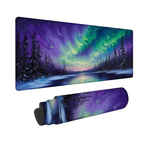 Mauspad XXL 800 x 400 mm,Mousepad Lila Gaming Mauspad,Wasserabweisend Mauspad Sternenhimmel Desk Mat,Vernähten Kanten Mouse Pad,Schreibtischunterlage mit Rutschfester Gummibasis für PC,Laptop F-538 Mauspad XXL 800 x 400 mm,Mousepad Lila Gaming Mauspad,Wasserabweisend Mauspad Sternenhimmel Desk Mat,Vernähten Kanten Mouse Pad,Schreibtischunterlage mit Rutschfester Gummibasis für PC,Laptop F-538 von Shueayin