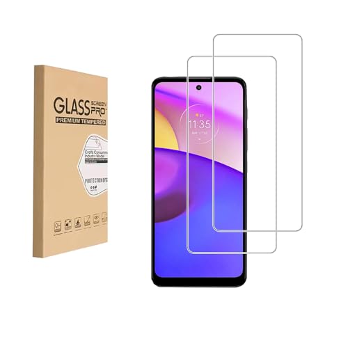 Shunwige [2 PCS] Displayschutzfolie aus gehärtetem Glas, entwickelt für Moto E20/E30/E40, gehärtetes Glas/Kratzfest/Nur Displaybereich abdecken von Shunwige
